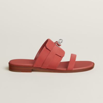 Pink - Hermès women's leather sandals and slides | Hermès USA